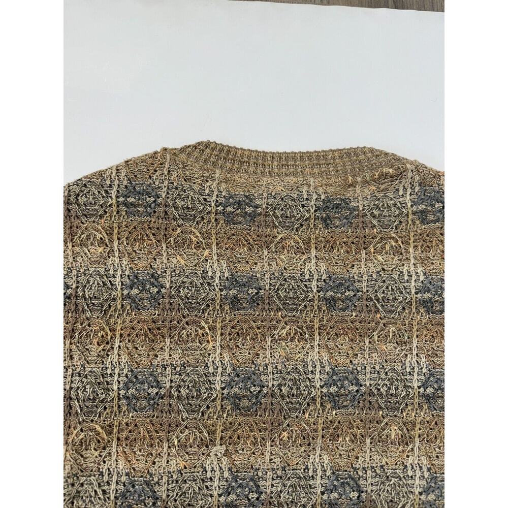 Vintage Mondo Di Marco Sweater Men's M/50 Made in Italy Sheer Knit Earthy Brown - Picture 10 of 12